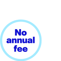 No annual fee icon