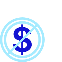 No foreign transaction fees icon