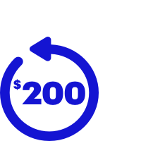 $200 in United travel credit each year icon